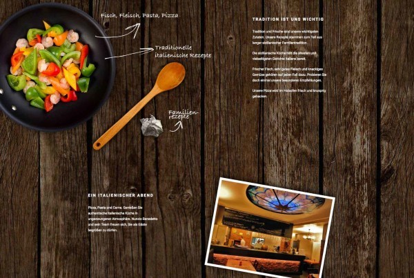 Webdesign: Restaurant-Webseite